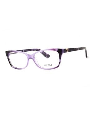 Guess Sleek Rectangular Eyeglasses - Multicolor