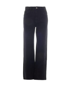 Patrizia Pepe High-Rise Wide-Leg Jeans - Blue
