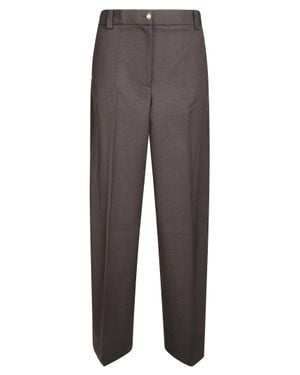 Pinko Balbino Diagonale Pants - Gray