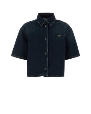 Prada Cotton Denim Shirt - Blue