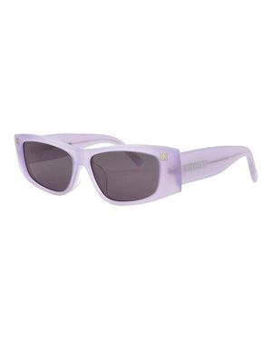 Givenchy Sunglasses Rectangle Full Rim, Shiny Lilac Frame And Dark Lens Gv40048F78A - Purple