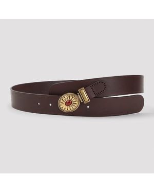 Etro Marrone Leather Belt - Brown
