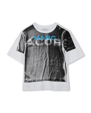 Marc Jacobs Graphic Print Short Sleeve T-Shirt For Boys - Black