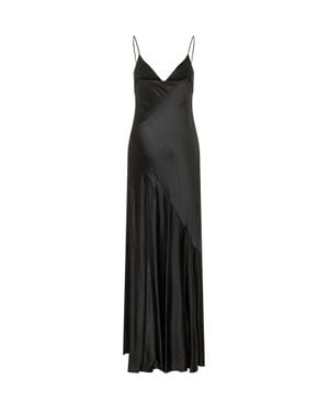 Alberta Ferretti Sleek Viscose Dress - Black