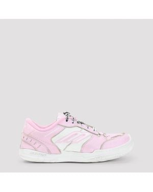 Balenciaga Hamptons Leather Sneaker - Pink