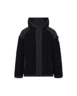 Canada Goose Reversible Alberni Fleece Bomber Jacket - Black