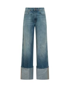 Givenchy Stylish Jeans With Unique Hem Detail - Blue