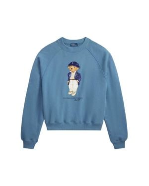 Ralph Lauren Cotton-Blend Knit Sweater For - Blue
