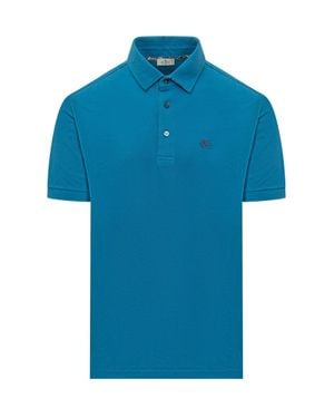 Etro Classic A Sleeves Polo Shirt - Blue