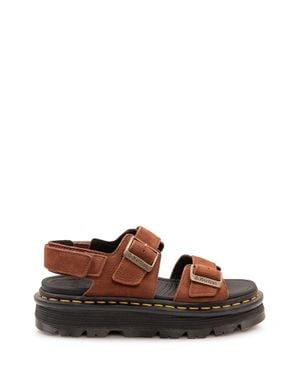 Dr. Martens Stylish Sandals With Straps And Buckles - Brown