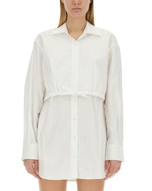 T By Alexander Wang Shirt Dress - White