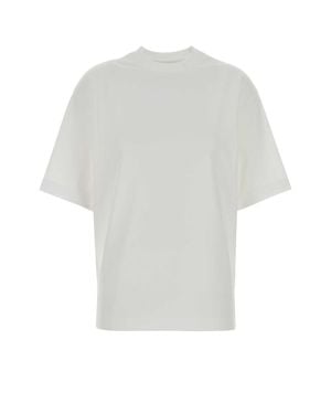 Bottega Veneta Tshirt Bianca Triangolo Dietro - White