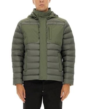 Colmar Down Jacket With Detachable Hood - Green