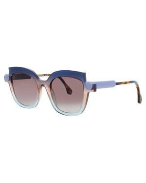 Face A Face Oversized Cat-Eye Sunglasses - Black
