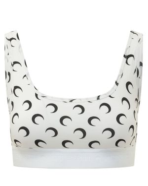 Marine Serre Sporty Mini Top With Unique Prints - Multicolor