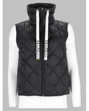 Max Mara Sculpted Quilted Vest - Black
