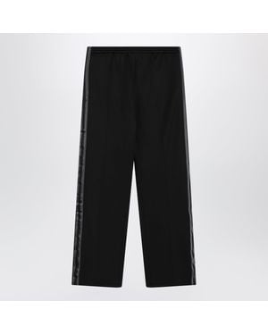 Gucci Tech Fabric Jogging Pants With Side Web Ribbon Bands - Black