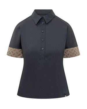 Herno Sleeveless Mini Polo With Stylish Collar - Blue