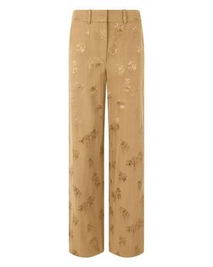 Veronica Beard Straight-Leg Pants - Natural