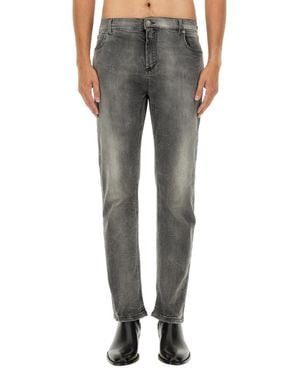 Balmain Regular Fit Jeans - Gray