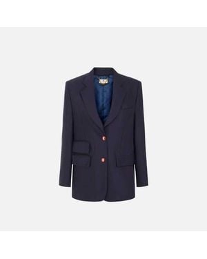 Elisabetta Franchi Chic Jacket - Blue