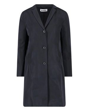 Jil Sander Tailored Silk-Blend Padded Jacket For - Blue