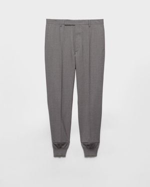 Prada Wool Sweatpants - Gray