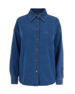 Max Mara Classic Cotton Shirt For - Blue