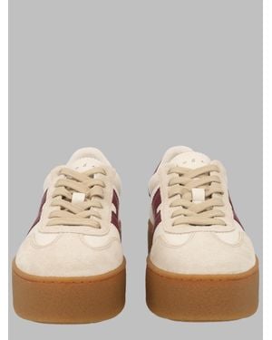 Hogan Platform Suede Sneakers - Natural