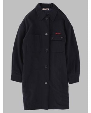 Marni Girls' Sports Jacket, Wool Blend Outerwear - Blue