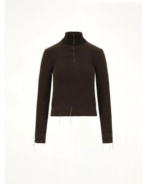 Maison Margiela Crethestanesedewneck - Black