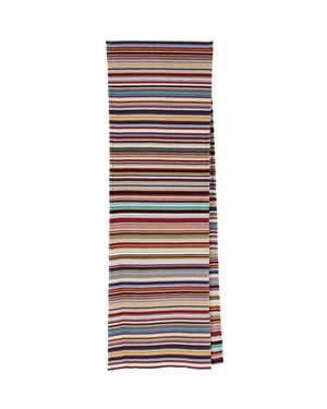 Paul Smith Striped Merino Wool Scarf - Red