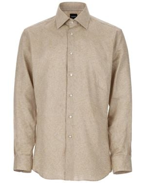 BOSS Linen Shirt - Natural