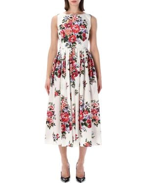 Dolce & Gabbana Floral Print Mini Dress For - White