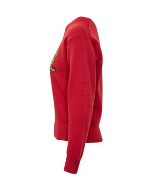 KENZO Jumping Tiger Knit Sweater - Red