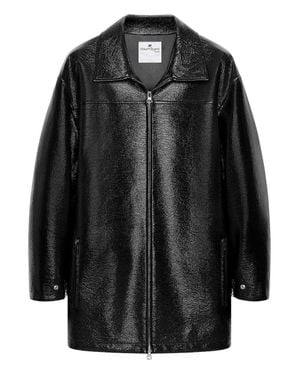 Courreges Vinyl Jacket Cotton - Black