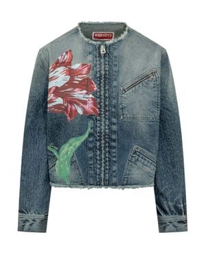 KENZO Tulip Chore Jacket - Blue