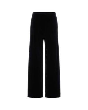 Alberta Ferretti Velvet Palazzo Pants - Black