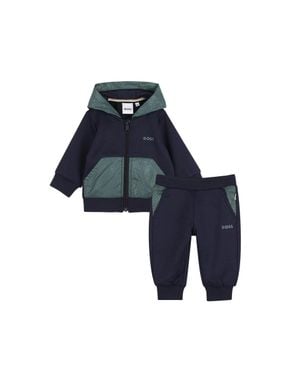 BOSS Boys' Mini Logo Tracksuit Set - Blue