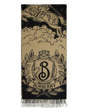 Burberry Reversible Cashmere Scarf, 210 Cm X 50 Cm - Black