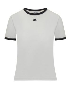 Courreges Signature T-Shirt - White