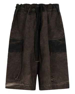 Uma Wang Abstract Shorts - Black