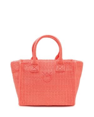 Pinko Mini Tote Bag With Handles - Pink