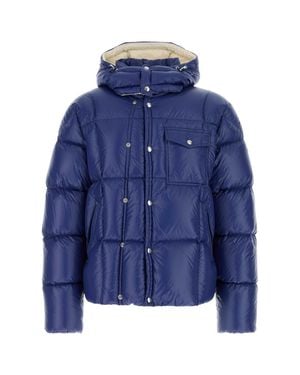 Moncler Quilted Hooded Jacket - Blue