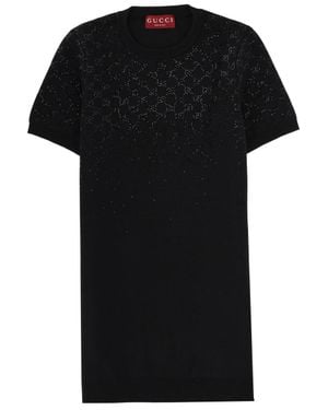 Gucci Wool Mini Dress - Black
