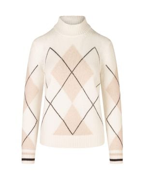 Gran Sasso Ribbed Turtleneck Sweater - Natural