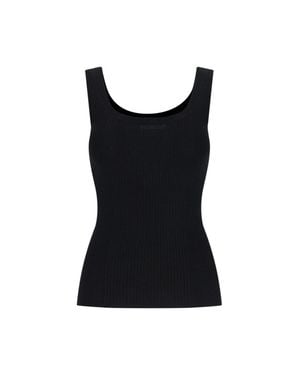6397 Cashmere Blend Wool Top - Black