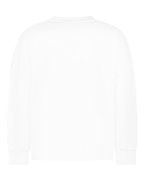 MC2 Saint Barth Kids Leopard Terry Sweatshirt With Logo - White
