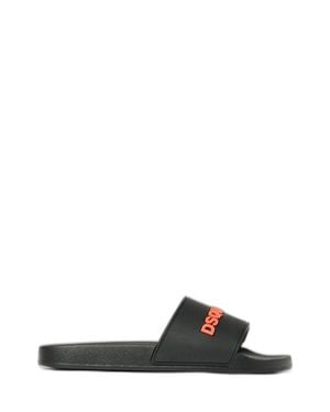 DSquared² Signature Logo Sandals For - Black