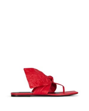 Givenchy Mini Boudoir Bow Thongs For - Red